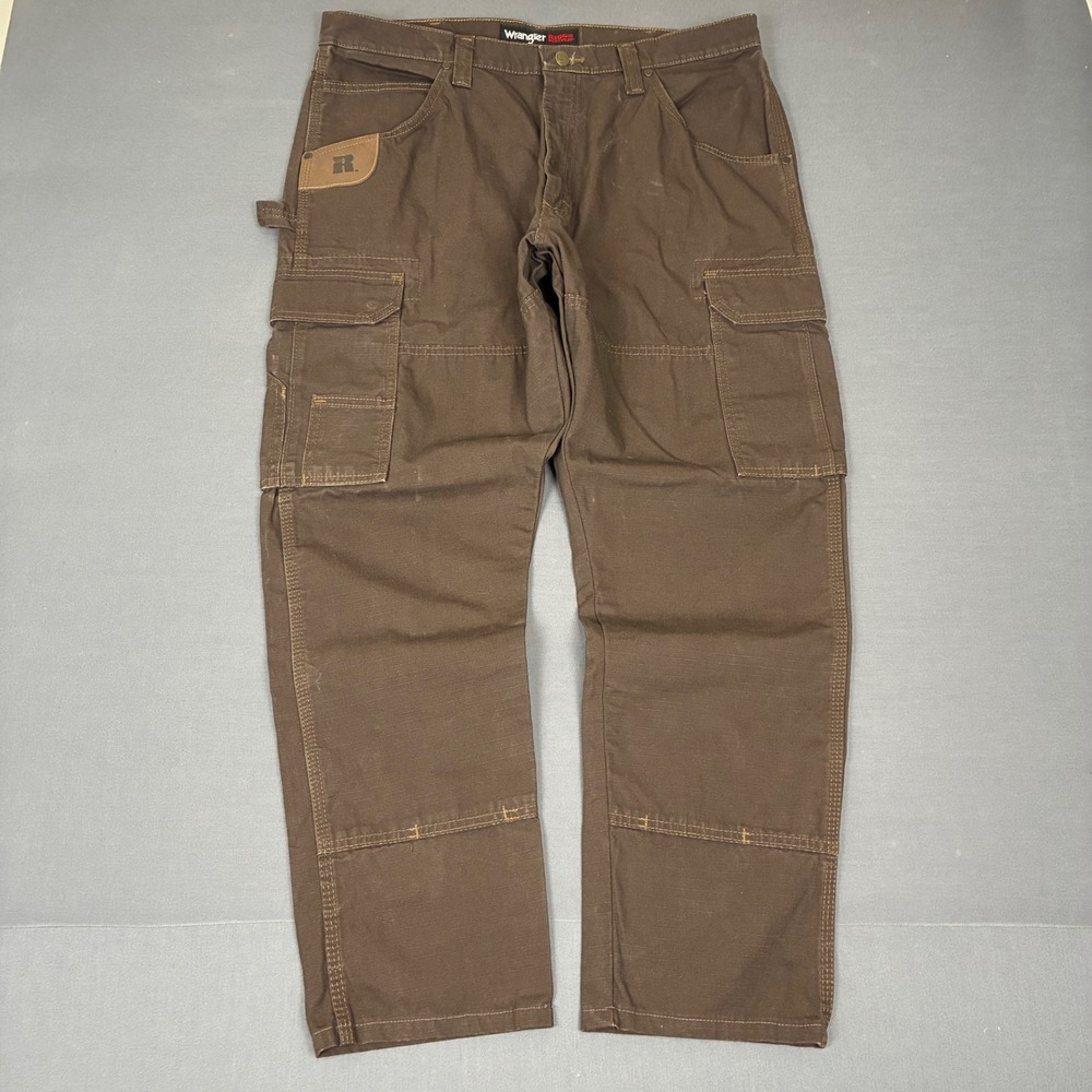 Wrangler Riggs Workwear Brown Carpenter Pants Men's Size 36x29